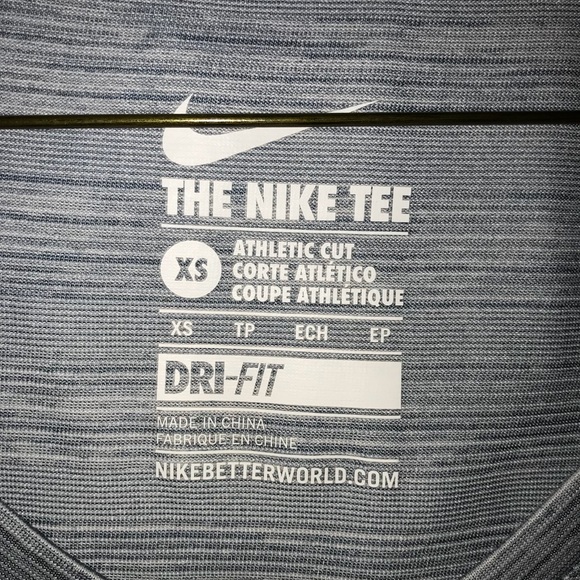 Nike athletic dri fit v neck shirt - Picture 2 of 3